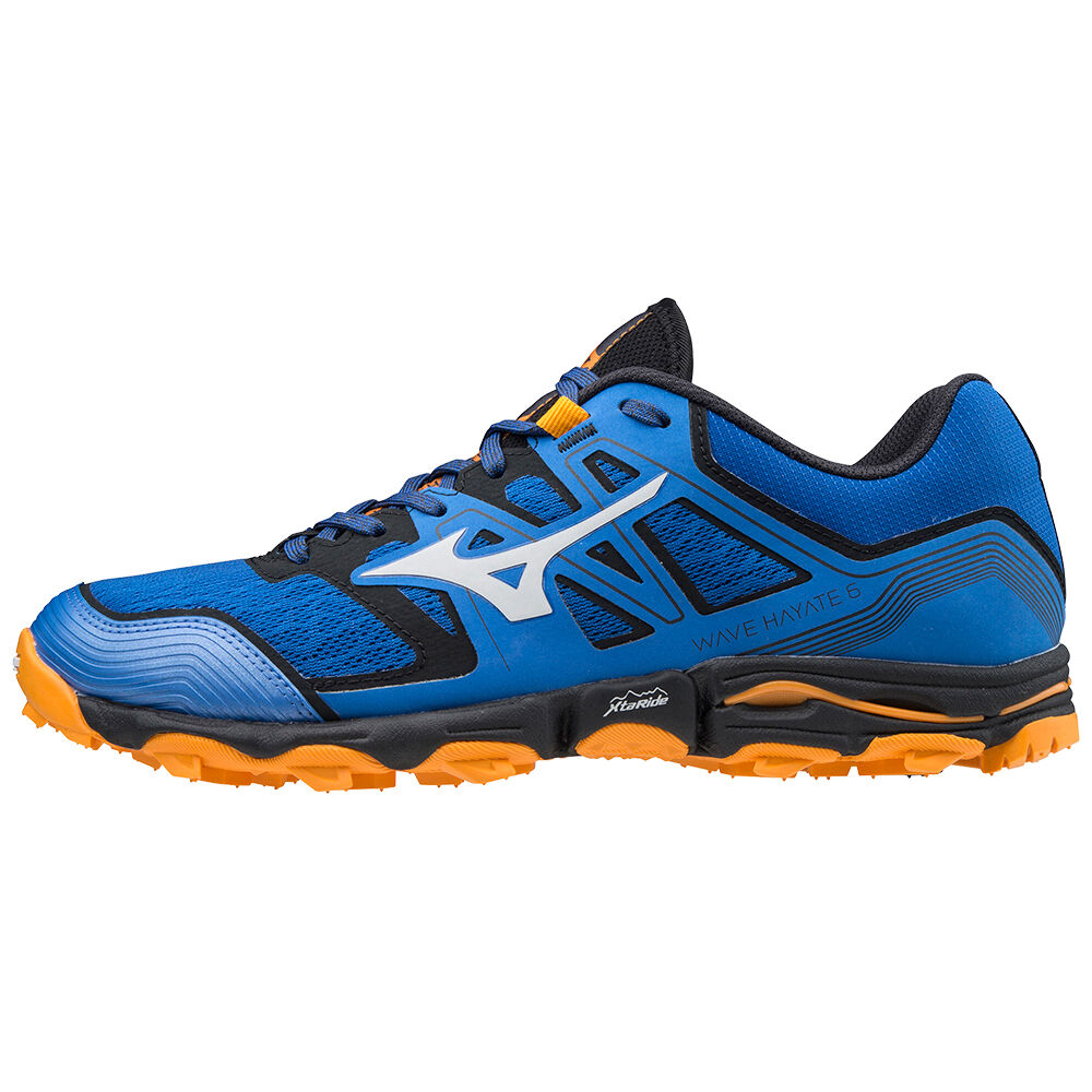 Zapatillas Trail Running Mizuno Wave Hayate 6 Hombre Azules/Naranjas Comprar MTIN-79235